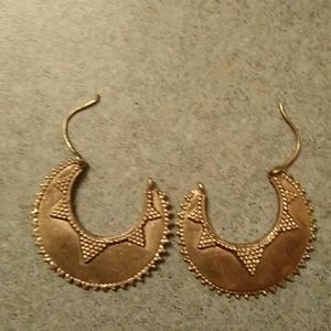 Brass earrings